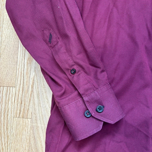 Daniel Hechter Paris | Modern Fit Non Iron Button Up Long  Sleeve Shirt - Picture 2 of 7